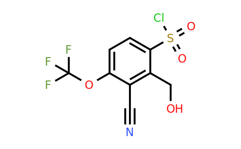 1807307-12-5 | 3-Cyano-2-hydroxymethyl-4-(trifluoromethoxy)benzenesulfonylchloride