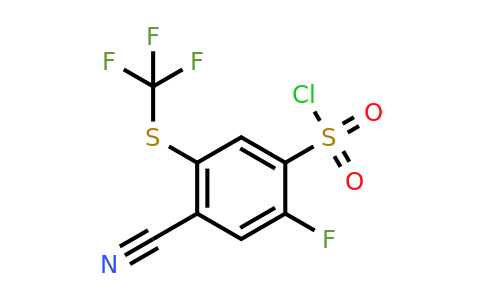 1807307-46-5 | 4-Cyano-2-fluoro-5-(trifluoromethylthio)benzenesulfonylchloride