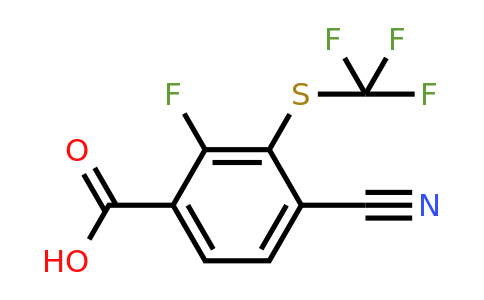 1807307-63-6 | 4-Cyano-2-fluoro-3-(trifluoromethylthio)benzoic acid