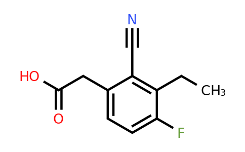 1807307-67-0 | 2-Cyano-4-fluoro-3-ethylphenylacetic acid