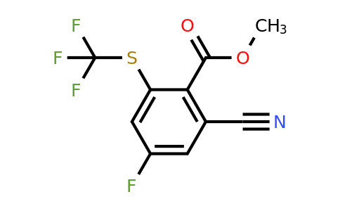 1807307-81-8 | Methyl 2-cyano-4-fluoro-6-(trifluoromethylthio)benzoate
