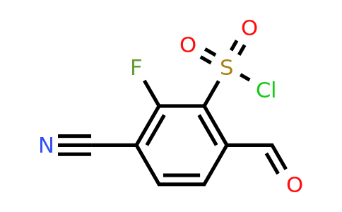 1807308-04-8 | 3-Cyano-2-fluoro-6-formylbenzenesulfonylchloride