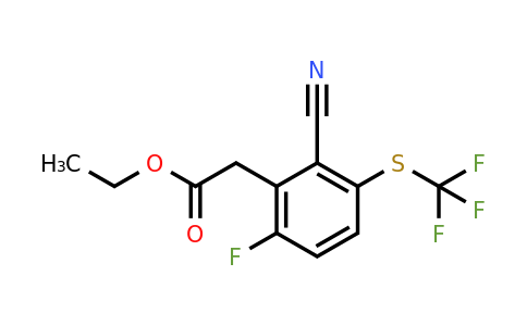 1807308-13-9 | Ethyl 2-cyano-6-fluoro-3-(trifluoromethylthio)phenylacetate