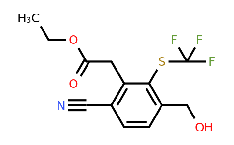 1807308-58-2 | Ethyl 6-cyano-3-hydroxymethyl-2-(trifluoromethylthio)phenylacetate