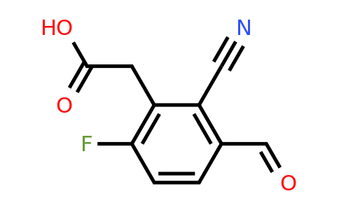 1807308-61-7 | 2-Cyano-6-fluoro-3-formylphenylacetic acid