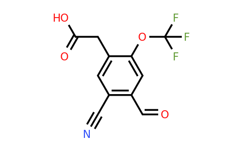 1807308-69-5 | 5-Cyano-4-formyl-2-(trifluoromethoxy)phenylacetic acid