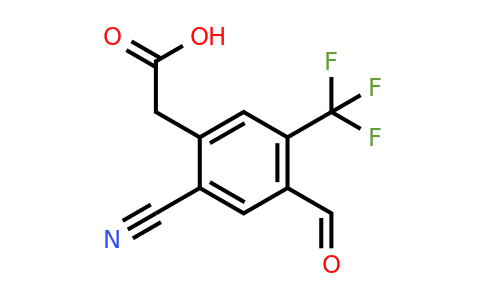 1807309-20-1 | 2-Cyano-4-formyl-5-(trifluoromethyl)phenylacetic acid