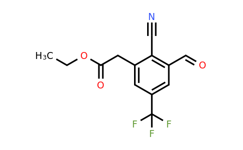 1807309-34-7 | Ethyl 2-cyano-3-formyl-5-(trifluoromethyl)phenylacetate