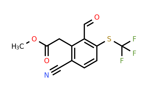 1807309-73-4 | Methyl 6-cyano-2-formyl-3-(trifluoromethylthio)phenylacetate