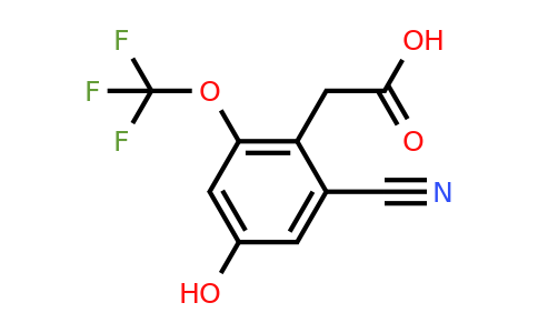 1807311-00-7 | 2-Cyano-4-hydroxy-6-(trifluoromethoxy)phenylacetic acid