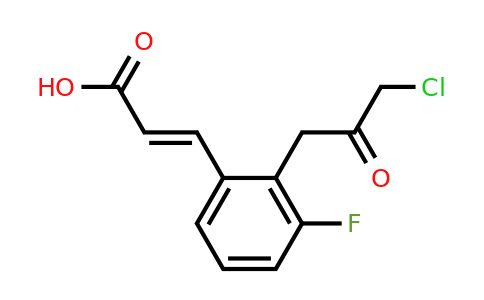 1807311-39-2 | 2-(3-Chloro-2-oxopropyl)-3-fluorocinnamic acid