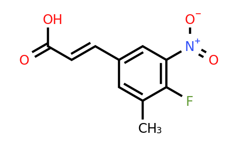 1807312-46-4 | 4-Fluoro-3-methyl-5-nitrocinnamic acid
