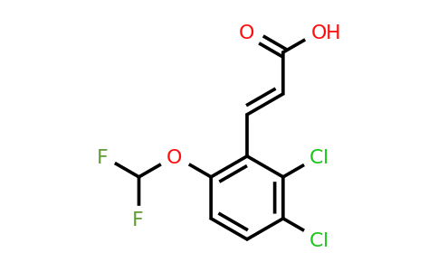 1807312-54-4 | 2,3-Dichloro-6-(difluoromethoxy)cinnamic acid