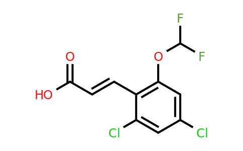 1807312-80-6 | 2,4-Dichloro-6-(difluoromethoxy)cinnamic acid