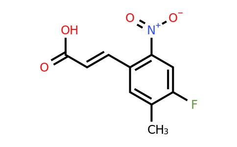 1807313-05-8 | 4-Fluoro-5-methyl-2-nitrocinnamic acid