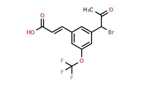 1807320-23-5 | 3-(1-Bromo-2-oxopropyl)-5-(trifluoromethoxy)cinnamic acid