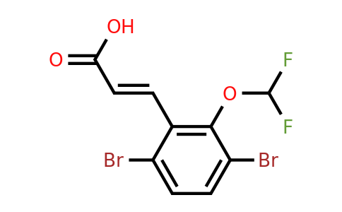 1807322-45-7 | 3,6-Dibromo-2-(difluoromethoxy)cinnamic acid