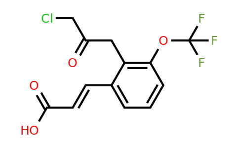 1807329-64-1 | 2-(3-Chloro-2-oxopropyl)-3-(trifluoromethoxy)cinnamic acid