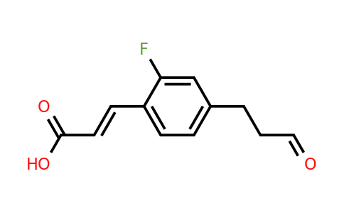 1807331-56-1 | 2-Fluoro-4-(3-oxopropyl)cinnamic acid