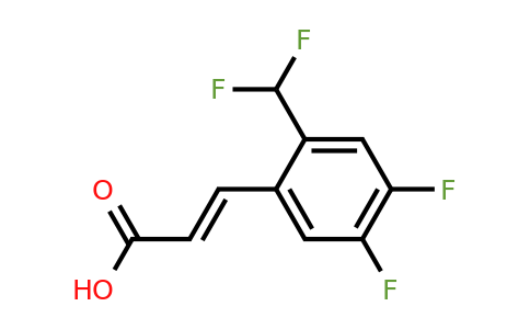 1807333-86-3 | 4,5-Difluoro-2-(difluoromethyl)cinnamic acid