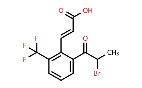 1807340-96-0 | 2-(2-Bromopropanoyl)-6-(trifluoromethyl)cinnamic acid