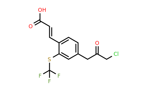1807348-75-9 | 4-(3-Chloro-2-oxopropyl)-2-(trifluoromethylthio)cinnamic acid