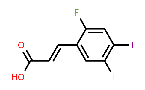 1807381-56-1 | 4,5-Diiodo-2-fluorocinnamic acid