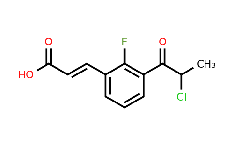 1807381-74-3 | 3-(2-Chloropropanoyl)-2-fluorocinnamic acid