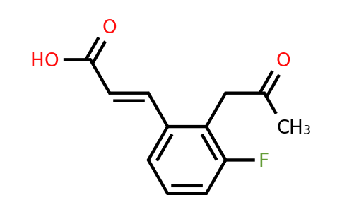 1807381-88-9 | 3-Fluoro-2-(2-oxopropyl)cinnamic acid