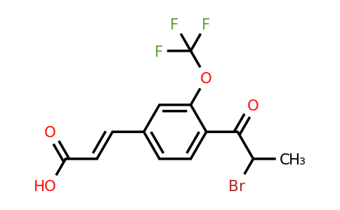 1807383-30-7 | 4-(2-Bromopropanoyl)-3-(trifluoromethoxy)cinnamic acid