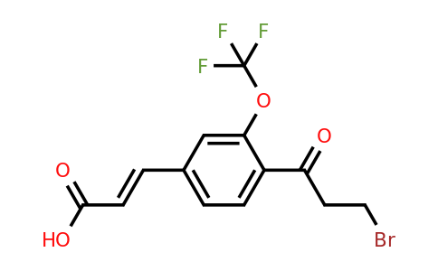 1807383-32-9 | 4-(3-Bromopropanoyl)-3-(trifluoromethoxy)cinnamic acid