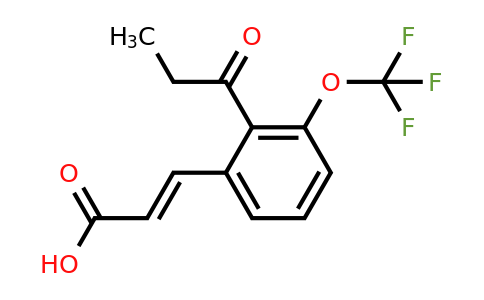 1807383-89-6 | 2-Propionyl-3-(trifluoromethoxy)cinnamic acid