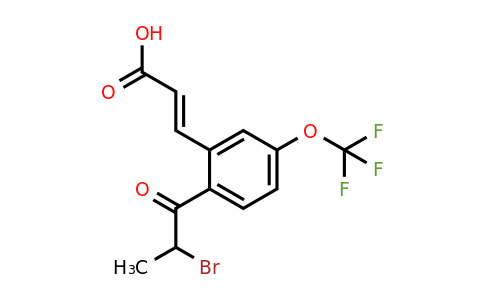 1807383-92-1 | 2-(2-Bromopropanoyl)-5-(trifluoromethoxy)cinnamic acid