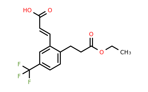 1807383-94-3 | 2-(3-Ethoxy-3-oxopropyl)-5-(trifluoromethyl)cinnamic acid