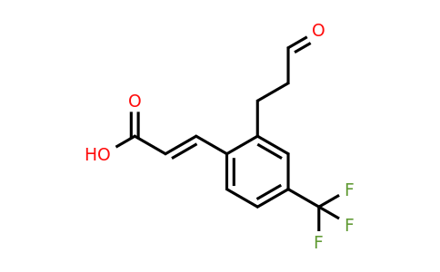 1807383-96-5 | 2-(3-Oxopropyl)-4-(trifluoromethyl)cinnamic acid