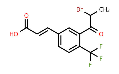 1807383-98-7 | 3-(2-Bromopropanoyl)-4-(trifluoromethyl)cinnamic acid