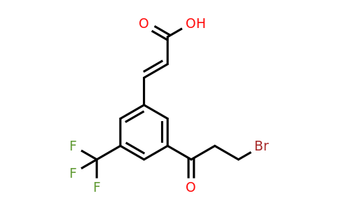 1807383-99-8 | 3-(3-Bromopropanoyl)-5-(trifluoromethyl)cinnamic acid