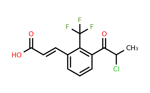 1807384-00-4 | 3-(2-Chloropropanoyl)-2-(trifluoromethyl)cinnamic acid