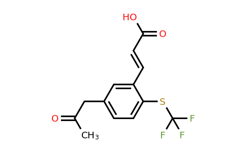 1807384-19-5 | 5-(2-Oxopropyl)-2-(trifluoromethylthio)cinnamic acid