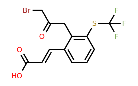 1807384-20-8 | 2-(3-Bromo-2-oxopropyl)-3-(trifluoromethylthio)cinnamic acid