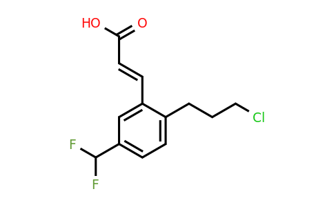 2-(3-Chloropropyl)-5-(difluoromethyl)cinnamic acid