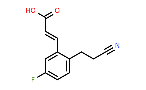 1807385-48-3 | 2-(2-Cyanoethyl)-5-fluorocinnamic acid