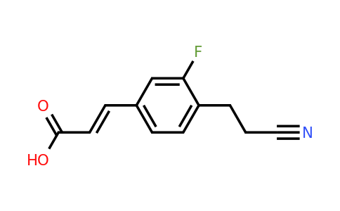 1807385-49-4 | 4-(2-Cyanoethyl)-3-fluorocinnamic acid