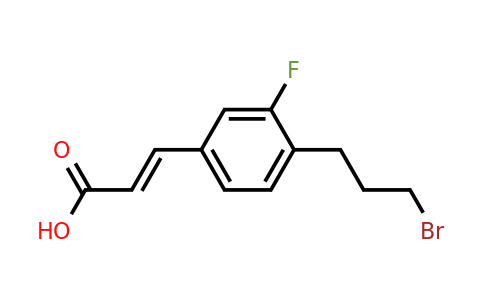 1807385-50-7 | 4-(3-Bromopropyl)-3-fluorocinnamic acid