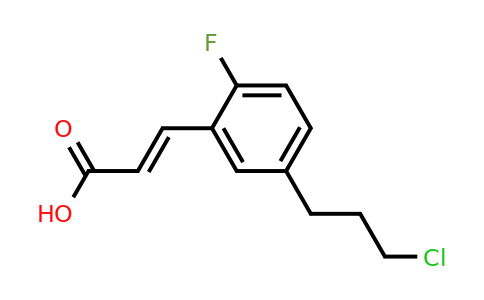 1807385-51-8 | 5-(3-Chloropropyl)-2-fluorocinnamic acid