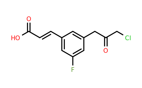 1807385-53-0 | 3-(3-Chloro-2-oxopropyl)-5-fluorocinnamic acid