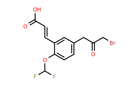 1807387-05-8 | 5-(3-Bromo-2-oxopropyl)-2-(difluoromethoxy)cinnamic acid