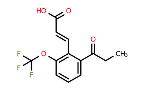 1807387-80-9 | 2-Propionyl-6-(trifluoromethoxy)cinnamic acid