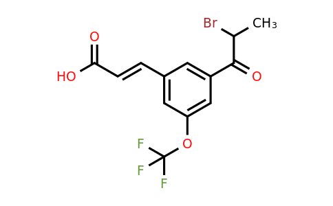 1807387-83-2 | 3-(2-Bromopropanoyl)-5-(trifluoromethoxy)cinnamic acid