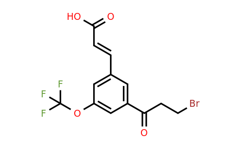 1807387-86-5 | 3-(3-Bromopropanoyl)-5-(trifluoromethoxy)cinnamic acid